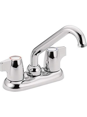 Trendy Pazars 74998 Chateau Iki Saplı 4 Inç Yardımcı Programı Veya Çamaşır Lavabo Bataryası, Krom