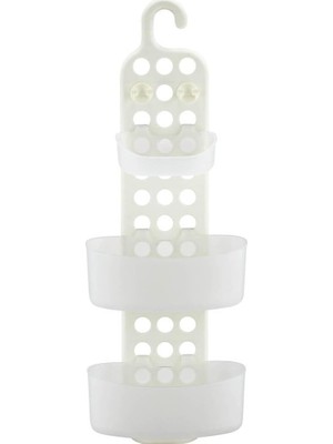 L-00791 Banyo Askısı Şampuanlık – Montajsız Duş Rafı, Asılabilir Banyo Köşe Rafı, Tek Parça Duş Şampuanlık Organizer (710 x 150 x 250 Mm)