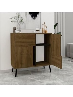 Prime Dizayn Darien Ç001 Çok Amaçlı Dolap Ceviz/ahşap Siyah