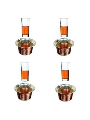 Prime Bardak ve Bakır Ehlikeyif Seti 8 Parça 869E3455793028625