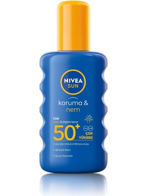 Karok Ticaret Sun SPF50 Yüksek Güneş Koruyucu ve Nemlendirici Vücut Spreyi 200ML, Uva Uvb Koruması, Suya Dayanıklı + Sun Karoten Özlü Yoğun Bronzlaştırıcı Güneş Vücut Sprey 200ML