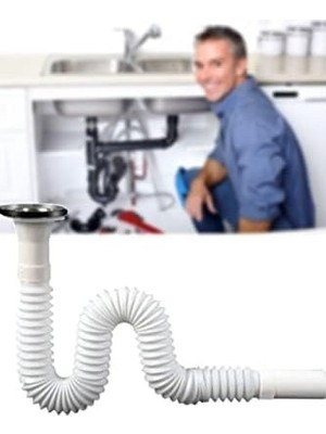 Prime Pratik Tekstil Körüklü Plastik Lavabo Gider Borusu Hortum 1410