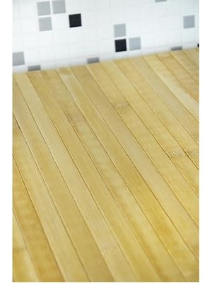 Prime Eko Serisi 50X120 cm Doğal Bambu Banyo Paspası