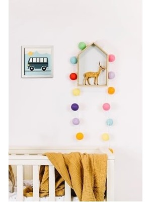 Prime Minibüs Temalı Katmanlı Mdf - Çocuk ve Bebek Odası Duvar Tablosu 33X33X2.5 cm