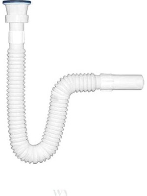 Prime Yüksek Kaliteli Çelik Süzgeçli Lavabo Gider Hortumu,pratik Körüklü Sifon,uzun Eviye Gider Borusu (150CM)