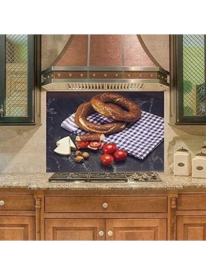 Prime Mutfak Duvar Tezgah Arkası Kaplama Simit Peynir