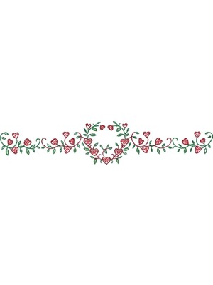 Prime Damgalı Yastık Kılıfları, Kalp Asma, 50,8 cm x 76,2 cm Nakış Seti