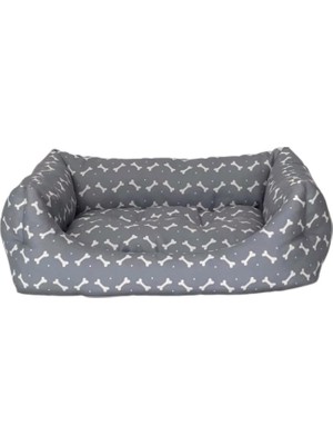 Prime Pet Uniform Gri-Beyaz Kedi ve Köpek Yatağı S 50X60CM