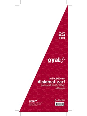 Prime Life 30005913 Diplomat Zarf, Pencereli Kraft, 25'li