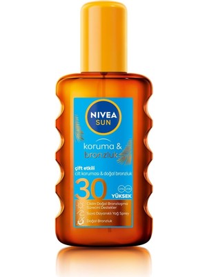 Prime Sun SPF30 Koruma & Bronzluk Güneş Yağı Spreyi (200 Ml), Doğal Pro-Melanin Özleri ile Doğal Bronzluk, Yüksek Güneş Koruması, Bronzlaştırıcı ve Güneş Koruyucu Güneş Kremi