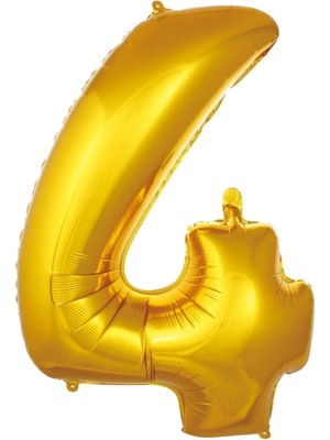 Prime Balon 4 Rakam 76 cm Folyo Balon 34 Inc