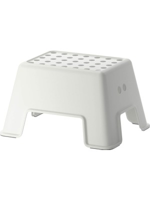 Prime Bolmen Tabure Olarak Kullanılır Kaymaz 25 cm 2 Renkler, Plastik, Beyaz, 44 x 35 x 25 cm