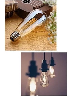Prime 4W Dim Rustik LED Ampul Sarı Işık Edison Ampul