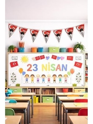 Prime 23 Nisan Süsleri 23 Nisan Hediyeleri 10'lu Ipe Dizili Flama