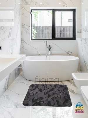 Prime Banyo Paspası Süper Su Emici Kaymaz Tabanlı Paspas Lavabo Paspası (60 * 40CM)