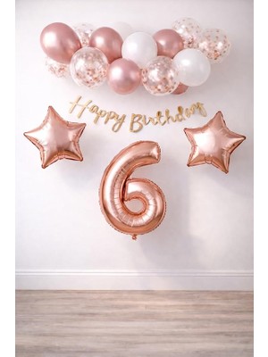 MSP Yaş Rose Gold Konsept Doğum Günü Seti