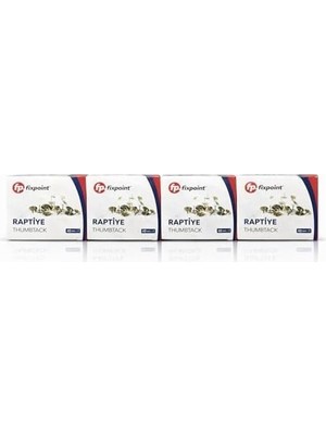 Prime Raptiye Thumbtack, 40 Mm, Metal, Ofis ve Okul Kullanımı Için, 160 Adet, 4 Kutu