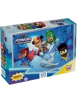 Nacario Pjmasks: Pijamaskeliler Lisanslı 100 Parça 34X24CM Çocuk Puzzle Yapboz Serisi