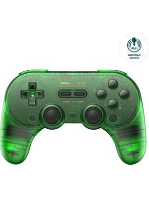 Prime Life Pro 2 Bluetooth Controller Kablosuz Hall Effect Oyun Kolu,nintendo Switch/switch 2,pc, Android,steam Deck,apple,macos, Raspberry Pi Jade Yeşil Edition