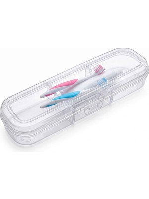 Kilitli Seyahat Kutusu Şeffaf Organizer – Diş Fırçalık, Çatal Kaşıklık, Çok Amaçlı Saklama Kutusu, Valiz Içi Düzenleyici, Taşınabilir Hijyenik Kap, 23X6X4 cm (Diş Fırçalık)
