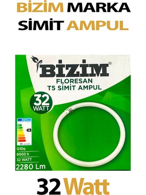 Prime Life Floresan Simit Ampul 32 Watt T5