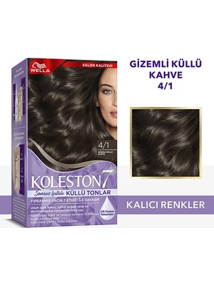 5 Adet Wella Koleston 7 Kit Sonsuz Işıltılı Küllü Tonlar 4/1 Gizemli Küllü Kahve