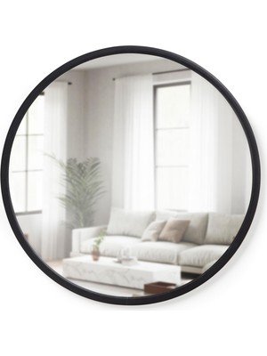Umbra Hub Duvar Aynası – Yuvarlak Ayna, Koridor, Banyo, Oturma Odası ve Daha Fazlası Için, Siyah, 61 cm Çap