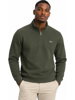 Lacoste Erkek Slim Fit Yarım Fermuar Sweatshirt