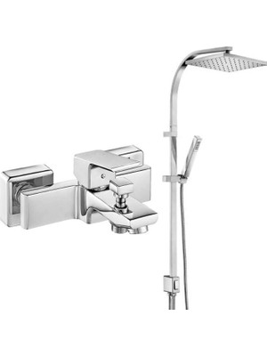 Tiera Banyo Bataryası 469+TIERA Kolonlu Tepe Duş Seti 012 2li Set