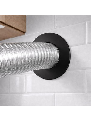 Siyah Aspiratör Geçmeli Baca Contası 13,5 cm