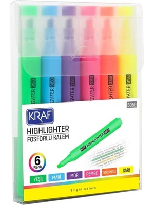 Ms Fosforlu Kalem Trıo Brıght Colors 315 6 Lı