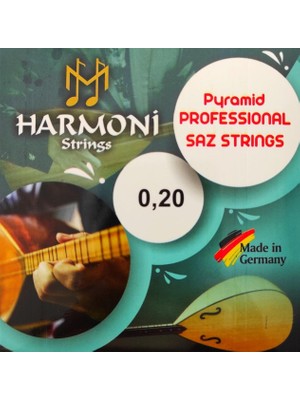 Raymond Joes HRM20P Pyramid Uzun Sap Saz Bağlama Teli Takım Profesyonel Piramit (Alman Malı)