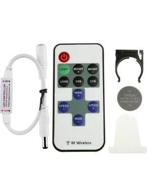 MSP Ever Le Mini 6 A Uzaktan Kumanda Için Tek Renkli LED Şerit, Rf Dimmer 12 V Dc LED Lichtstreifen, Kablosuz Controller Için Tüm Kısılabilir 5050 3528 LED Şeritler Için