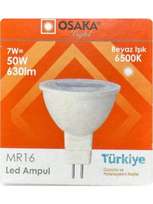 MSP 7W (50W) Beyaz Işık 6500K, G4 Duylu LED Çanak Ampul