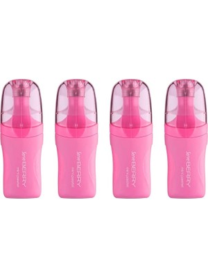 MSP Berry Mını Fosforlu Kalem Pastel Pembe 4lu Set