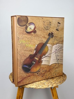 MSP RS25 Fotoğraf Albümü 10X15CM 600 Lük Keman Desenli Kutulu Yatay Dikey Modeli