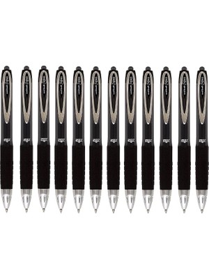 MSP Signo 207 Jel Tükenmez Kalem, Baskı Mekanizmalı, 0,7 Mm, F Uç, 0,5 mm Çizgi Genişliği, 12 Adet, Siyah