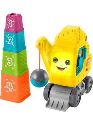 MSP Eğitici Vinç™ Farklı Dil Seçenekleri ile Işıklar Eşliğinde Sesler Çalan Fisher-Price'tan Eğitici Vinç™ ve Aktivite Blokları HWY62