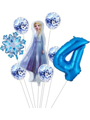MSP Elsa Folyo Balonlu Yaş Balon Set, 1