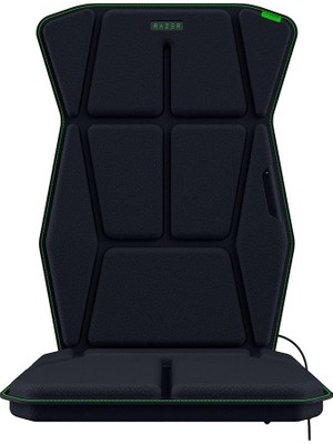 MSP Freyja - Sensa Hd Haptikli Oyun Koltuk Minderi (Hyperspeed Kablosuz ve Bluetooth, Oyun ve Ofis Koltukları Için, Synapse Aracılığıyla Haptik Eq, 101CM x 40CM x 5cm) Siyah