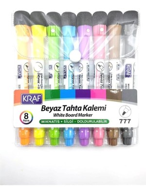 MSP Beyaz Tahta Kalemi Mıknatıslı & Silgili 8’li 777