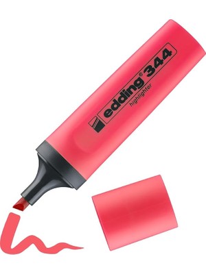 MSP 344 Fosforlu Kalem - Kırmızı - 1 Fosforlu Kalem - 2-5 mm Kesik Ucu