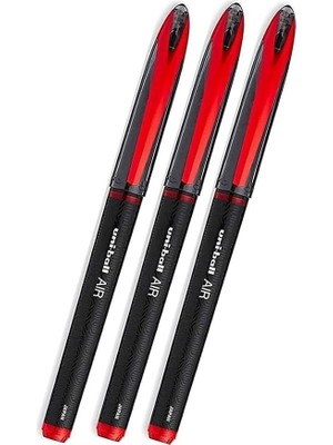 MSP 3 Adet Uniball Air Mikro 0.5 mm Roller Pilot Kalem UBA-188-M Roller Uçlu Likit Mürekkep Pilot Kalem