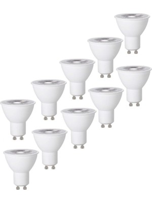 MSP CT-4215 10 Adet 7W LED Ampul GU10 4000 Kelvin Ilık Beyaz, AKS01013