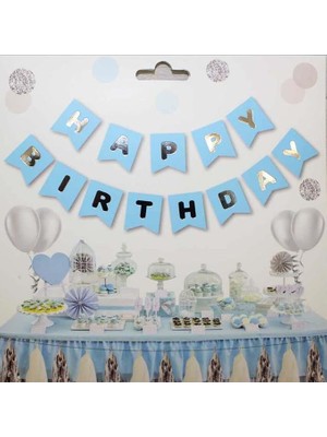MSP Zemin Happy Birthday Gümüş Banner