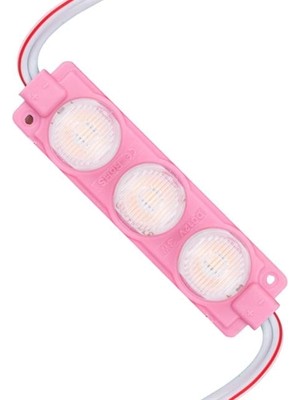 Store 12 Volt 3 Watt Pembe LED Modül - 74X20 mm - 3030 Çip