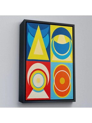 Uslucan Alışveriş Ahşap Çerçeveli Auguste Herbin - Lune I TABLO-7358