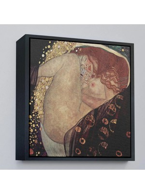 Uslucan Alışveriş Ahşap Çerçeveli Gustav Klimt Danae TABLOSU-8340
