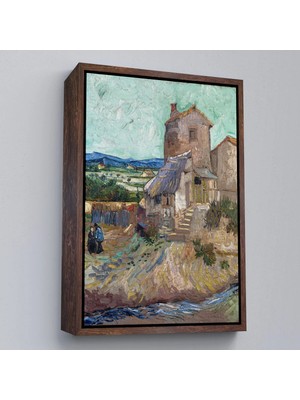 Uslucan Alışveriş Ahşap Çerçeveli Vincent Van Gogh - Crau'nun Evi TABLO-7478