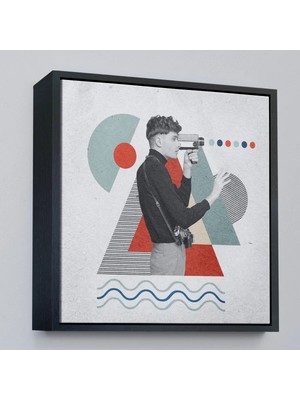 Uslucan Alışveriş Ahşap Çerçeveli Video Pop Art TABLO-8362